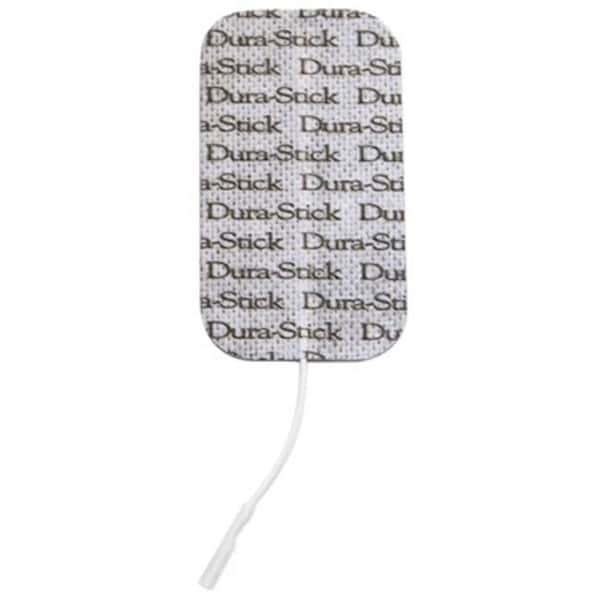 Fabrication Enterprises 04-2181-10 2 x 3.5 in. Rectangle Dura-Stick Plus Electrodes - Pack of 40